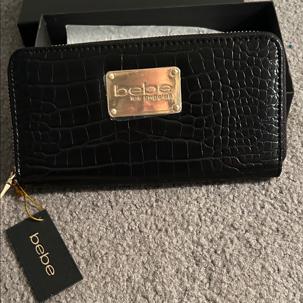 Bebe Black small clutch/wallet